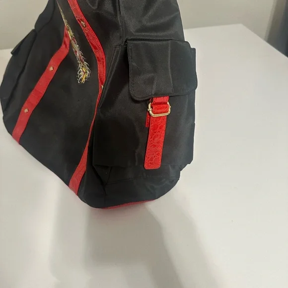 Ed Hardy Black and Red Tote Bag - Picture 3 of 10